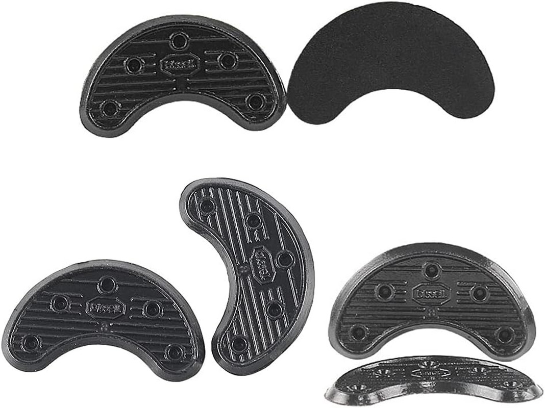 10 PCS Rubber Sole Heel Savers Toe Plates Taps DIY Glue on Shoe Repair Pads