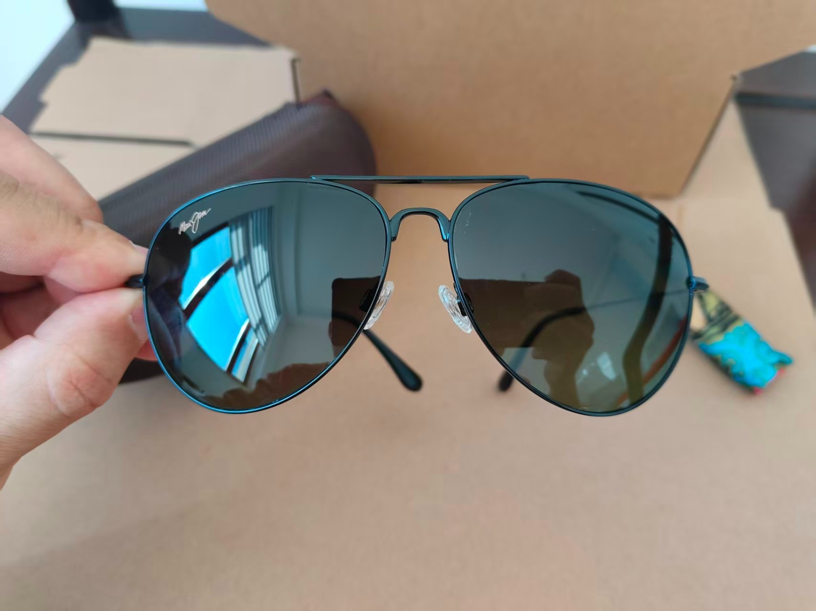 Authentic Maui Jim Cliff House Fishing Driving UV400 Men’s Polarized Sunglasses