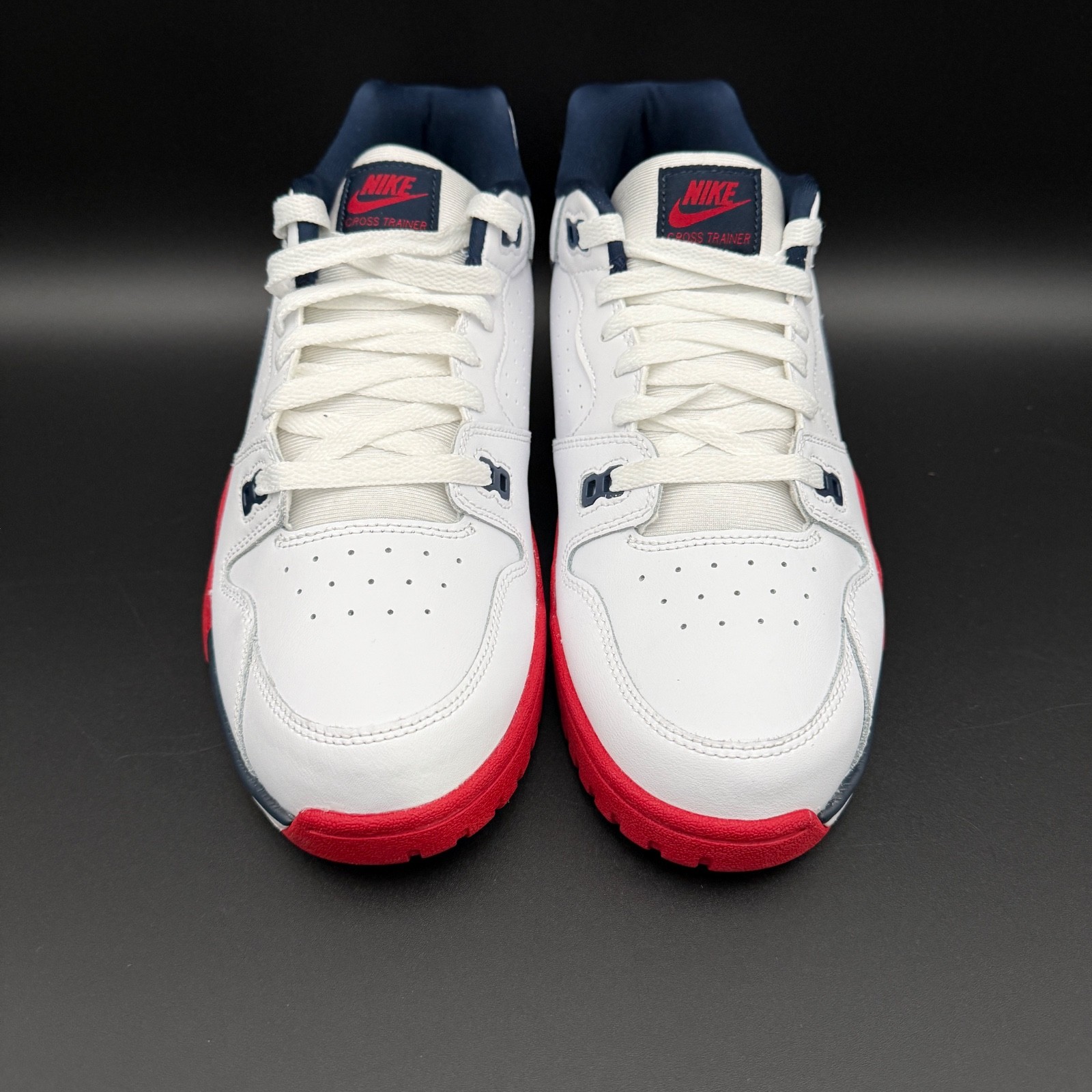 Nike Cross Trainer Low White Gym Red Blue Retro Sneakers CQ9182-101 Mens Size