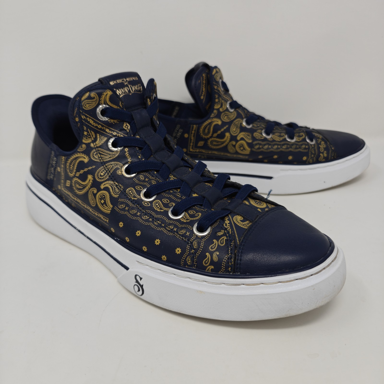 Skechers x Snoop Dogg Snoop One Double G Slip-Ins Size 10 Navy Gold