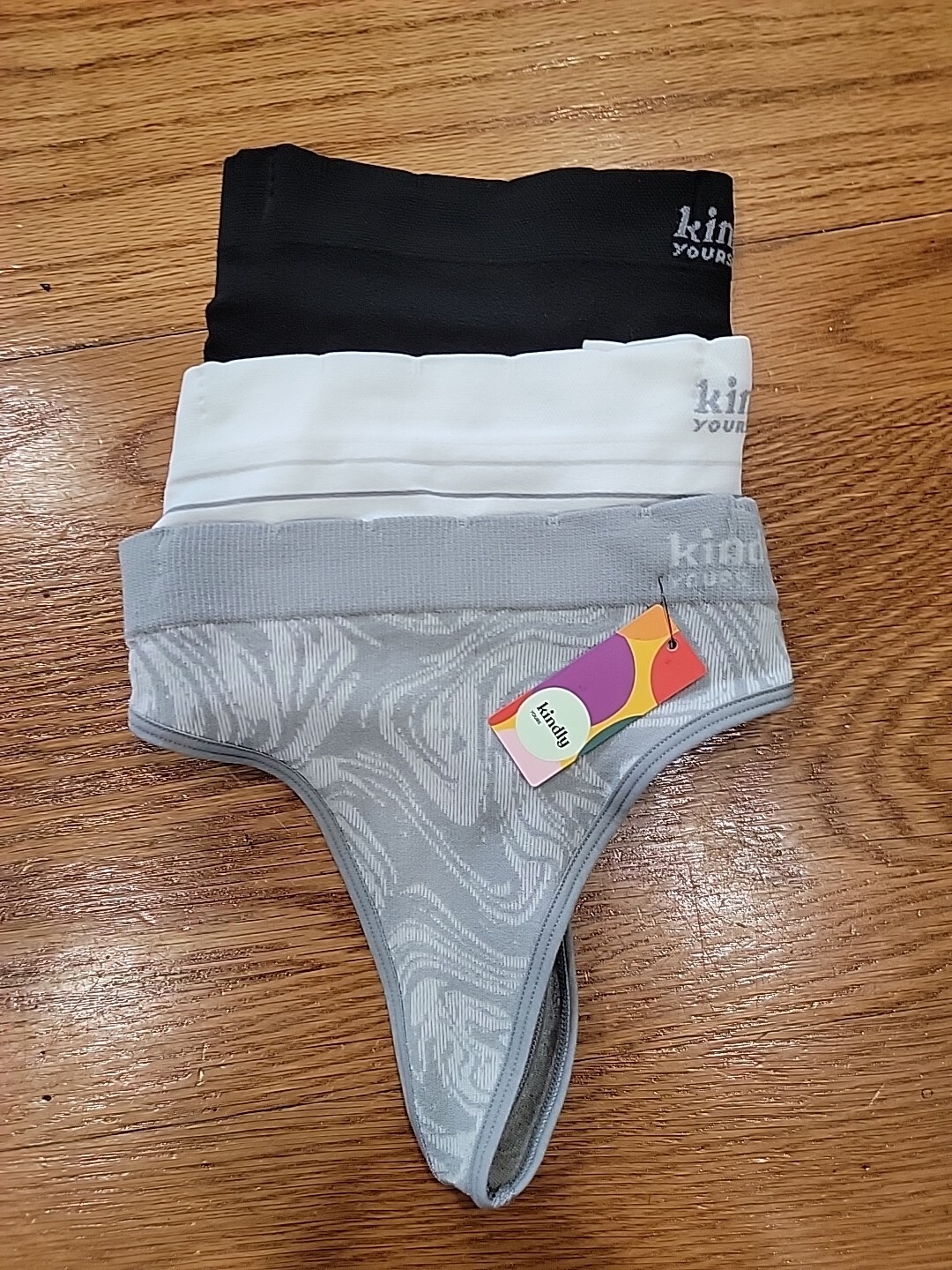 Kindly Yours Womens Sustainable Seamless Thong Panties 3Pk XS S M L XL 2XL 3XL