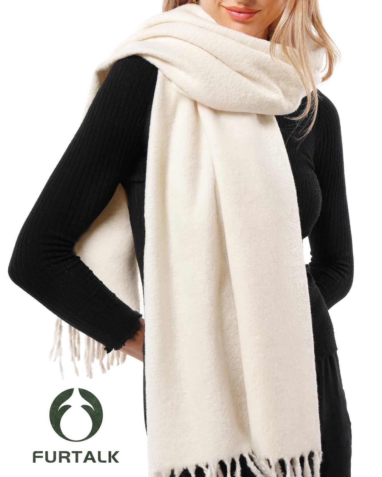 Scarf for Women Men Soft Warm Cashmere Feel Blanket Pashmina Shawl Winter