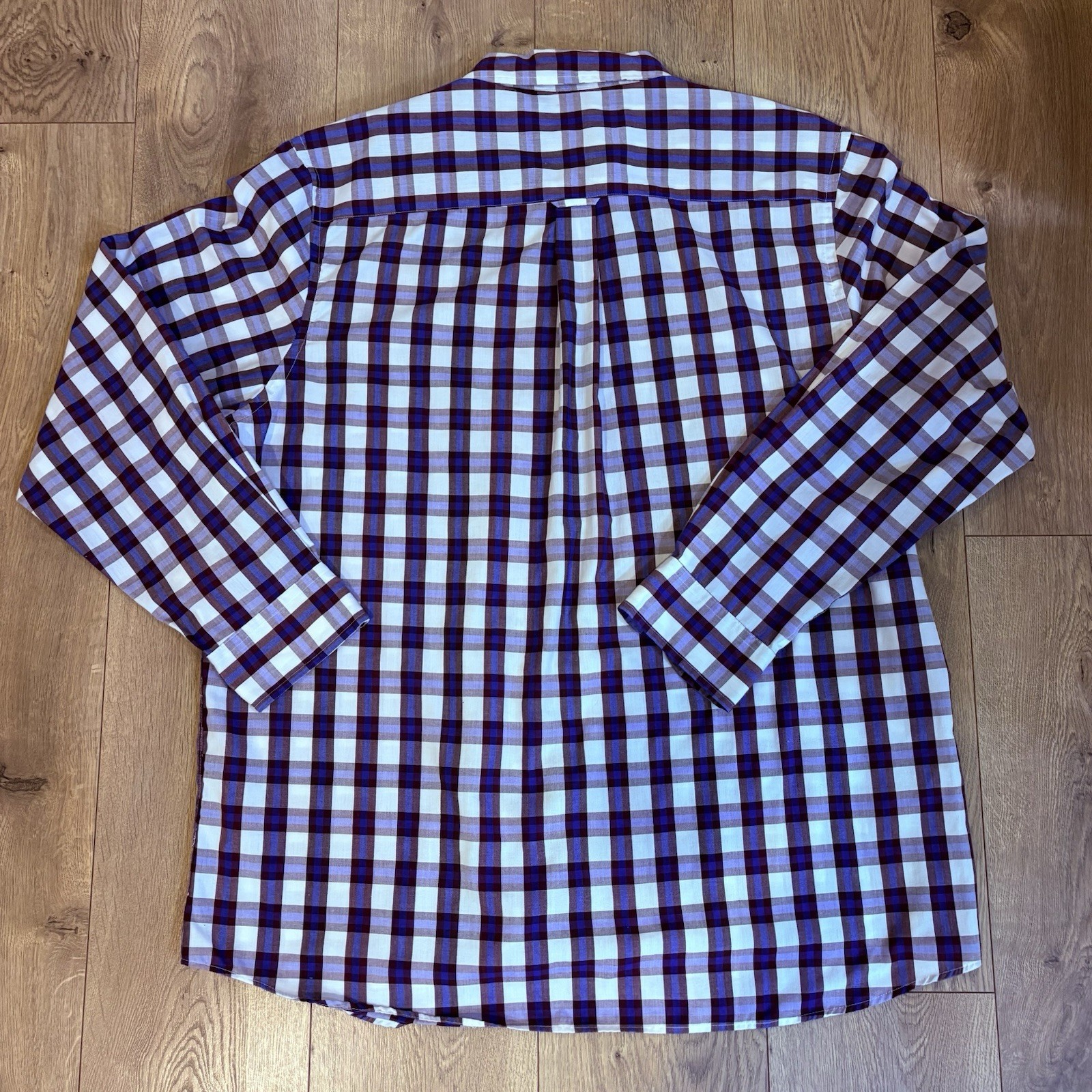 Saddlebred – Big & Tall, Easy Care, Check Long Sleeve Button Dress Shirt XLT
