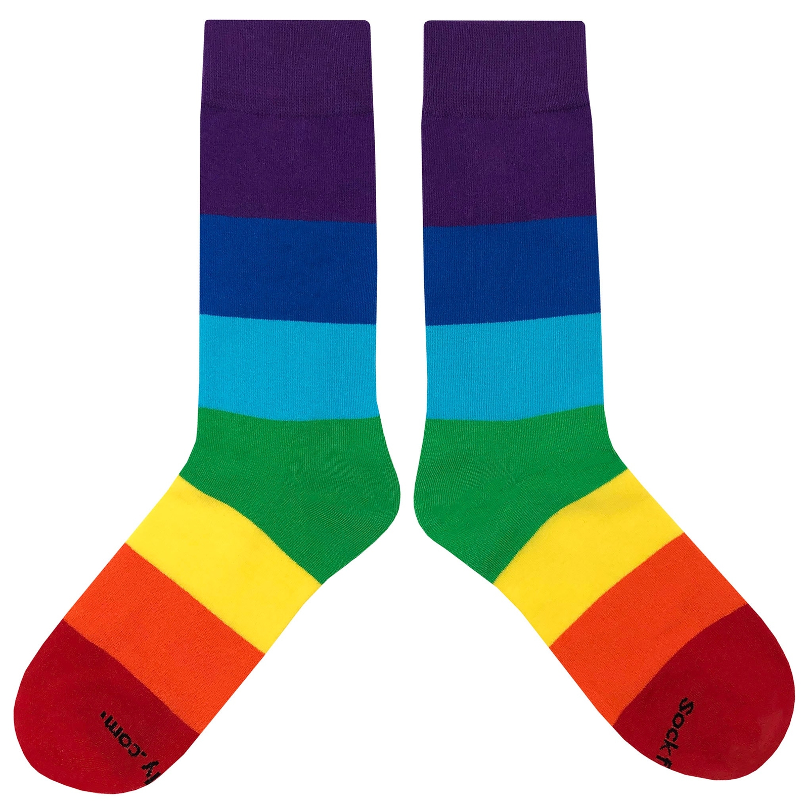 NWT Pride Dress Socks Novelty Men 8-12 Multicolor Crazy Fun Sockfly