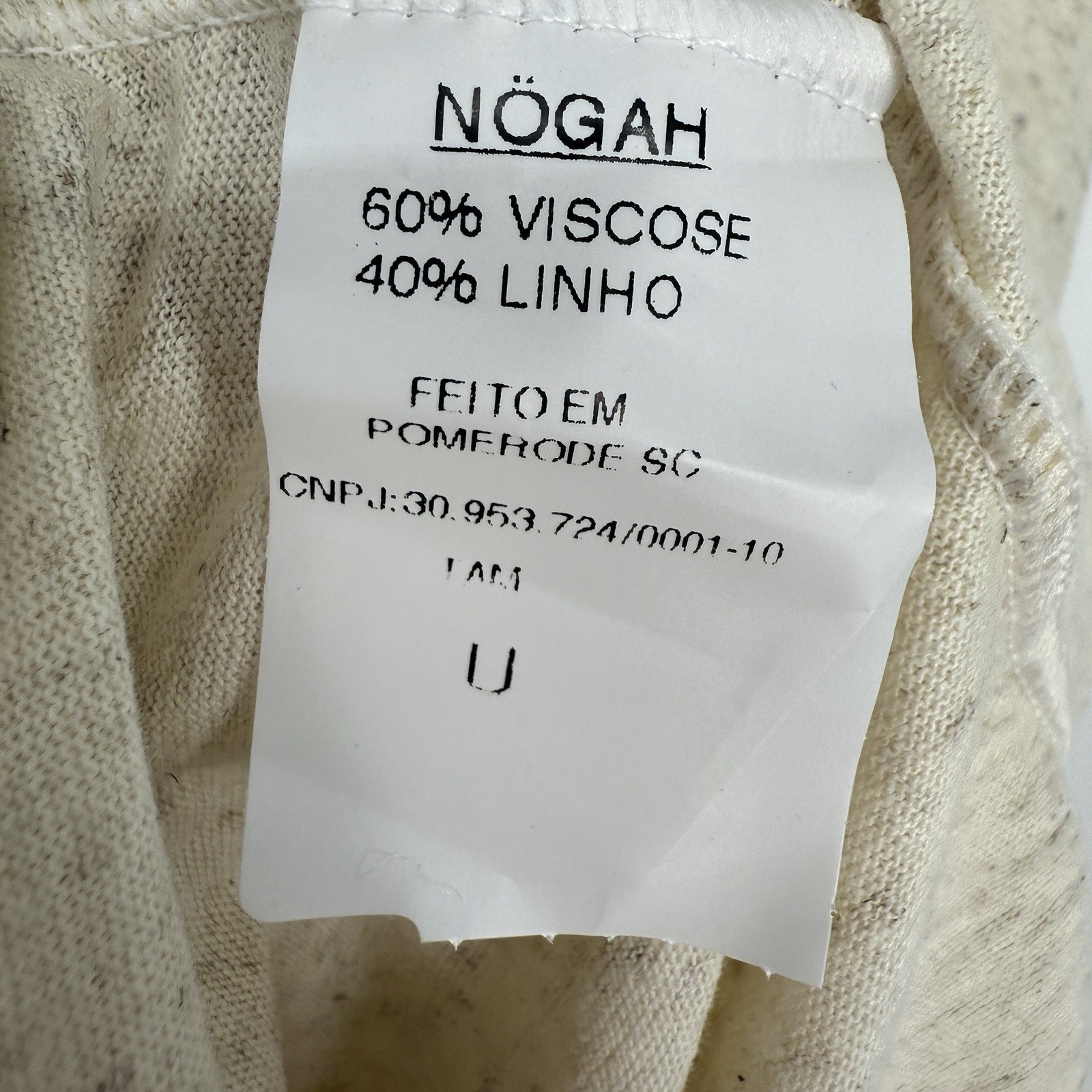 Nogah Chakras Kimono Top O/S Natural Ivory Linen Blend NEW Art to wear