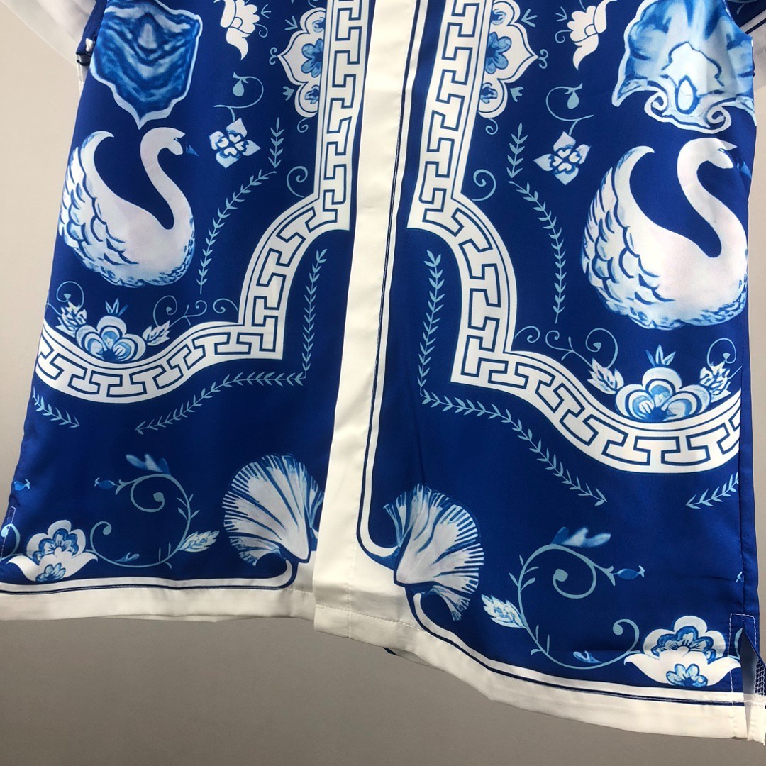 Casablanca high-end vacation shirt shorts, Hawaii beach vacation set