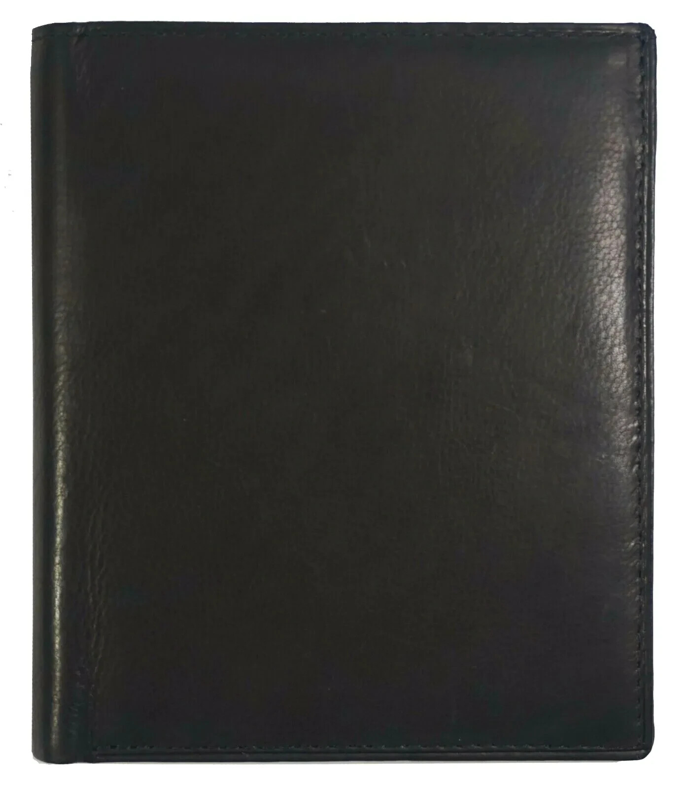 Men’s Genuine Leather Bifold Wallet Slim Hipster Cowhide Credit Card-ID Black
