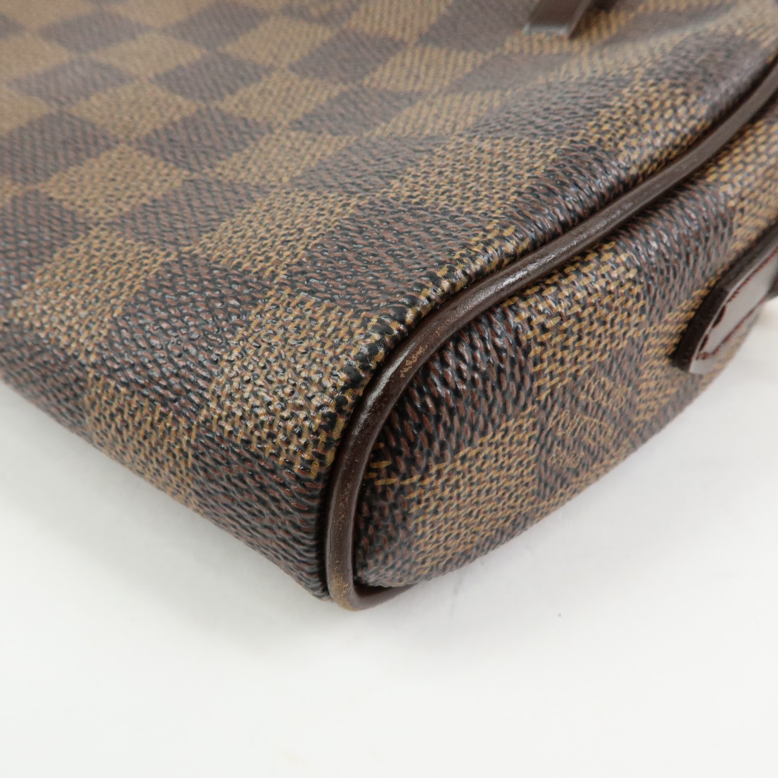 Louis Vuitton Damier Pochette Ipanema Shoulder Bag Ebene N51296 Auth Used F/S
