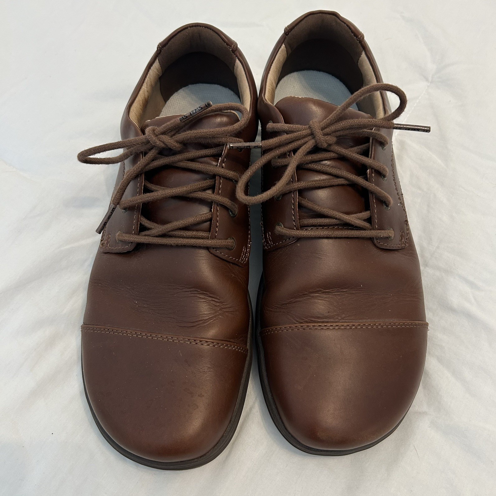Lems Nine2Five Shoes Men’s 10.5 Brown Mocha Leather Oxford Barefoot Shoe