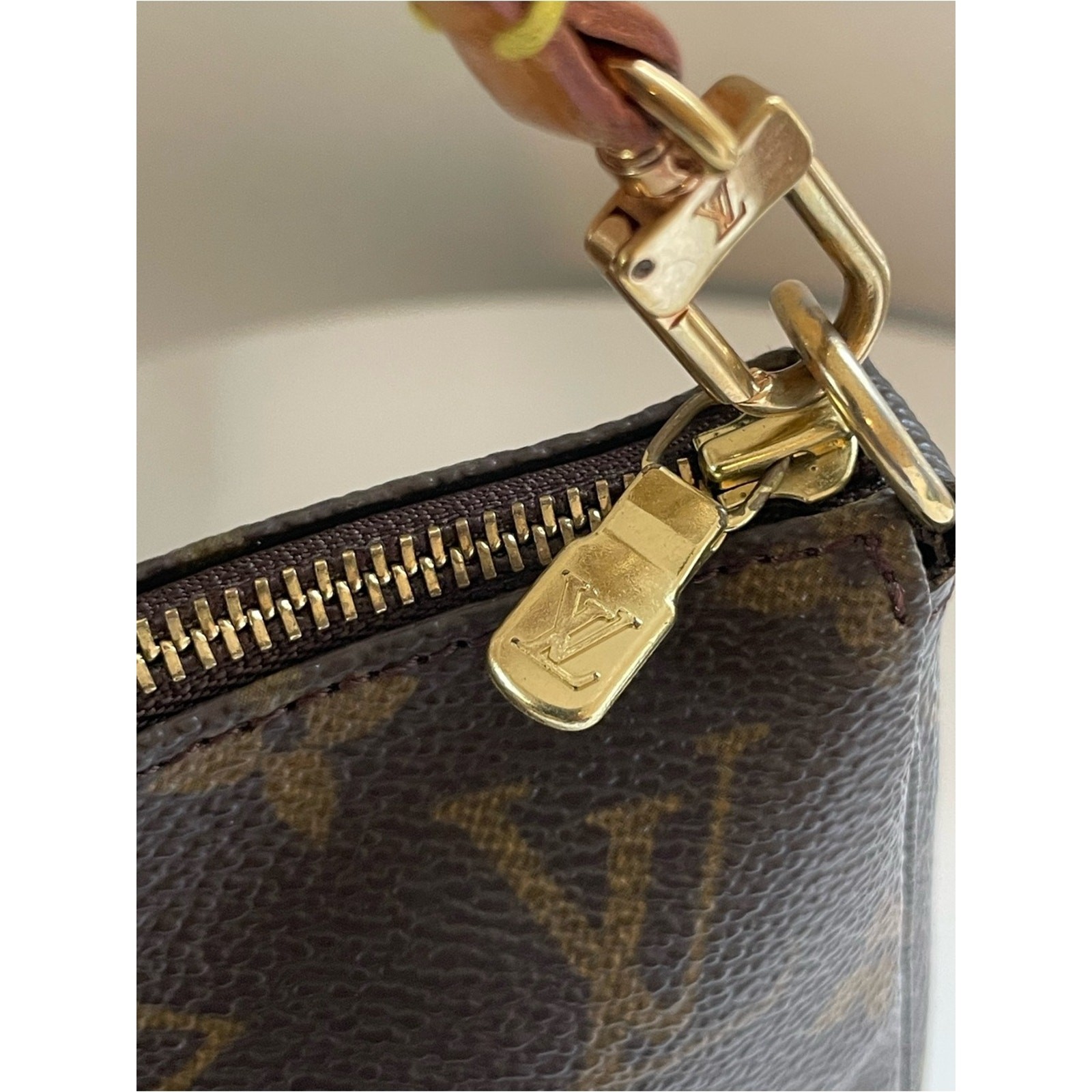 Authentic Louis Vuitton Monogram Pochette Accessoires Mini Shoulder Bag