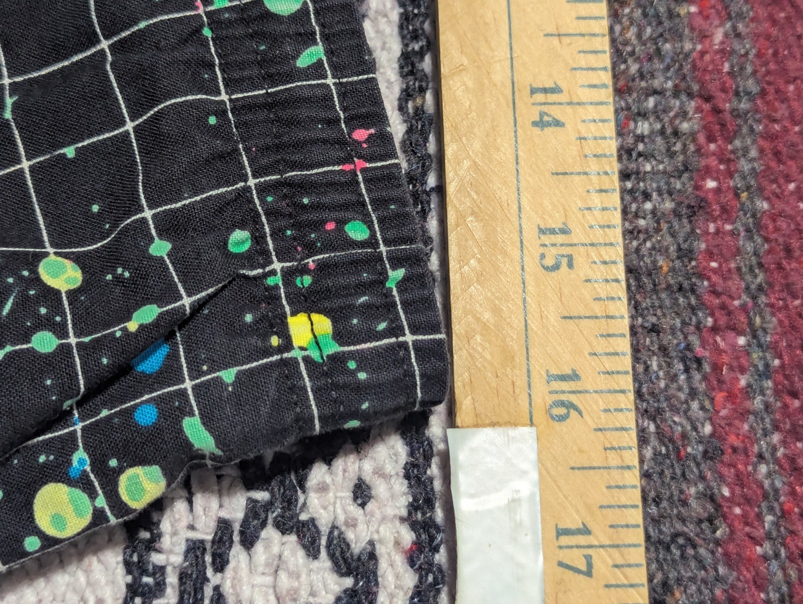 Vintage 80s 90s Ocean Pacific Shorts Swim Trunks AOP Surf Skate Grid Paint L/XL
