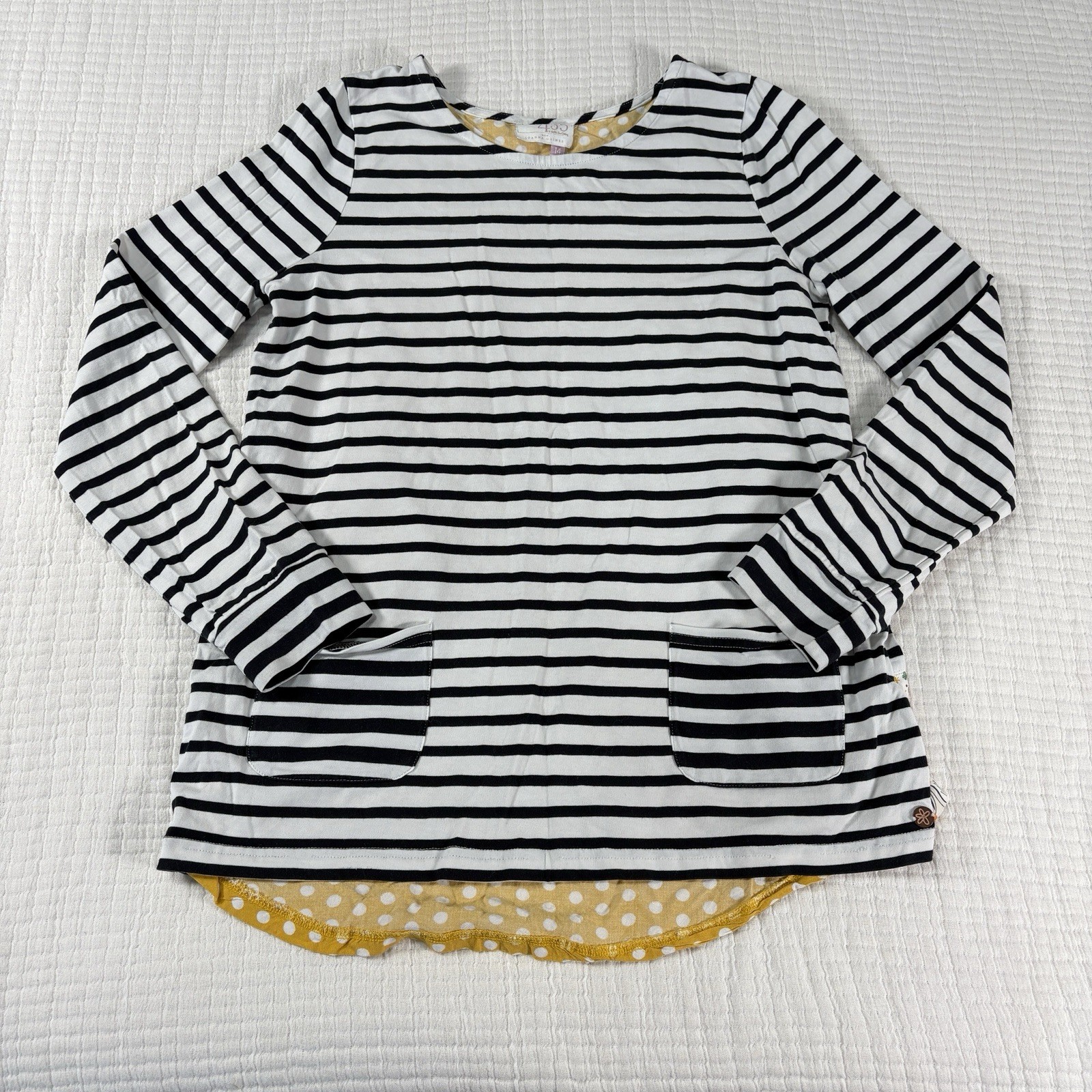 Matilda Jane Joanna Gaines Top Big Girls Tween 14 Harvest Days Striped Floral