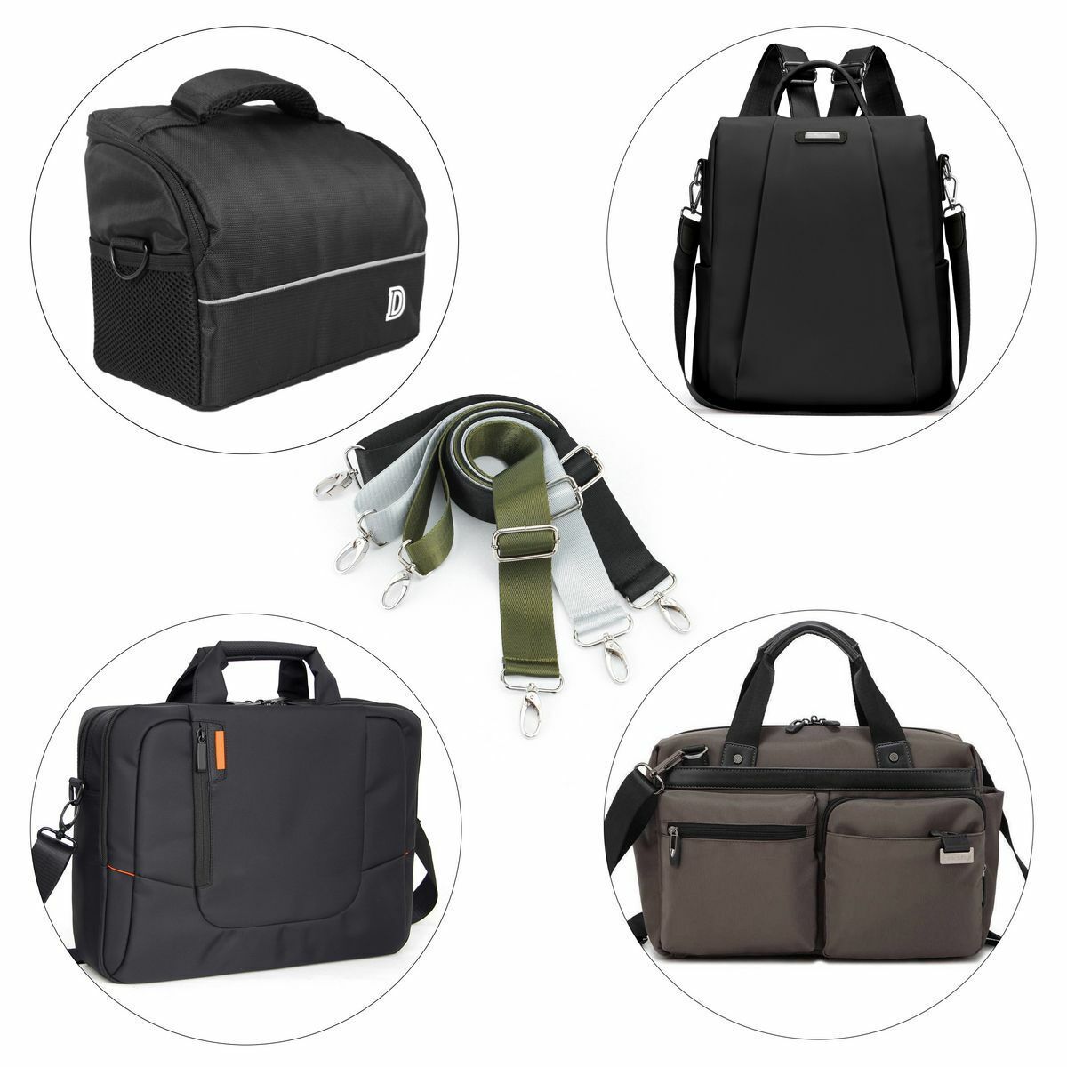 Replacement Bag Shoulder Strap Nylon Adjustable Crossbody Handbag Straps Unisex