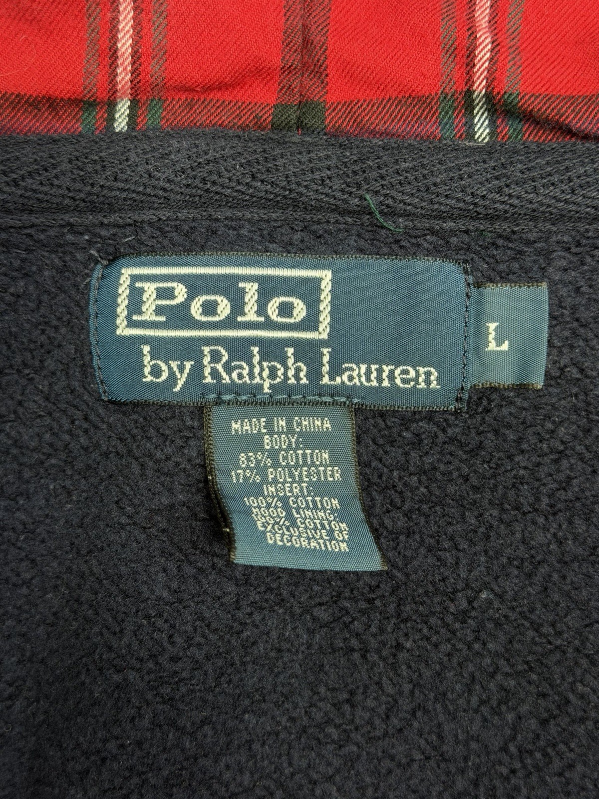 Polo Ralph Lauren Men’s Full Zip Hooded Hoodie Embroidered Polo Pony Blue L