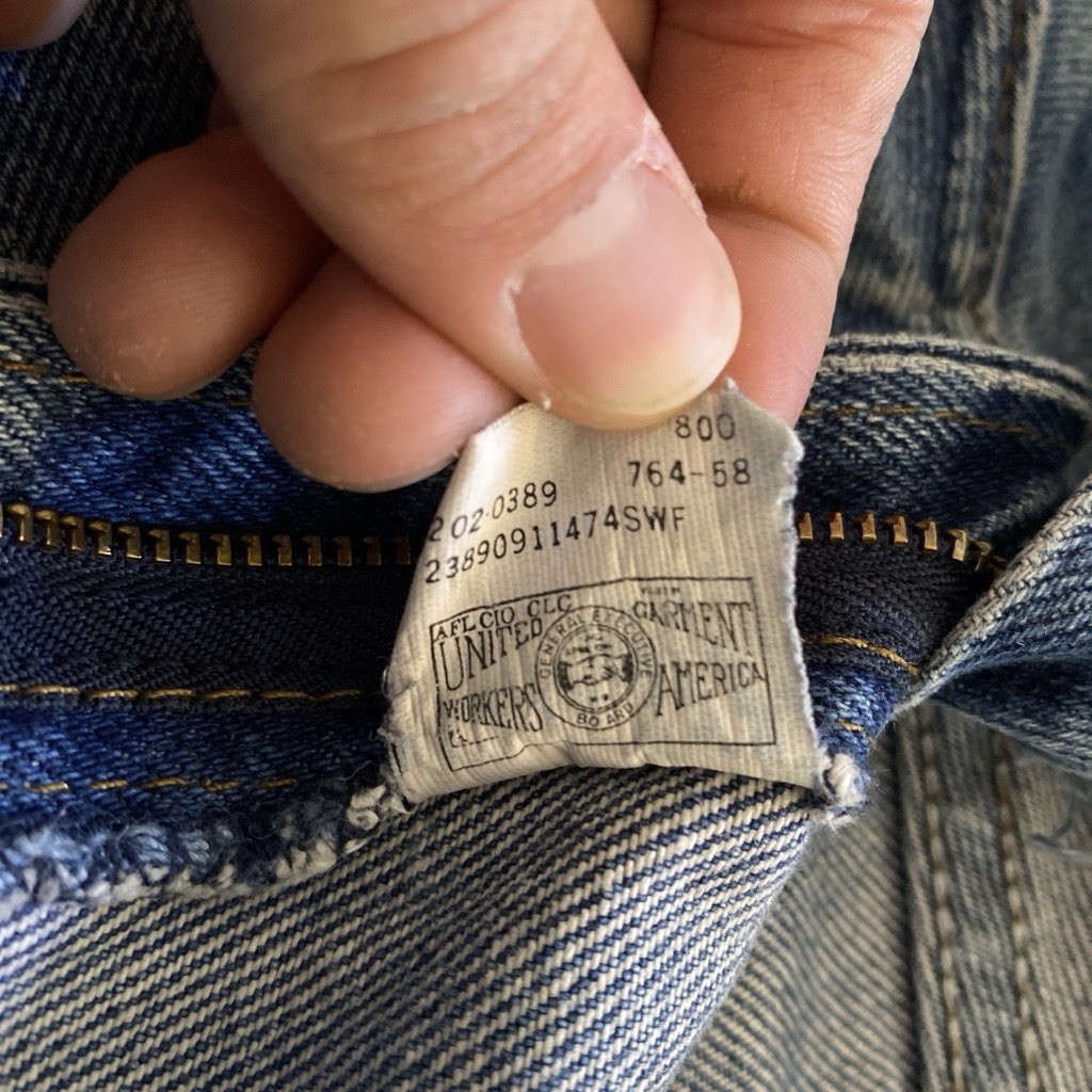 Union Made in USA bootcut Lee Jeans