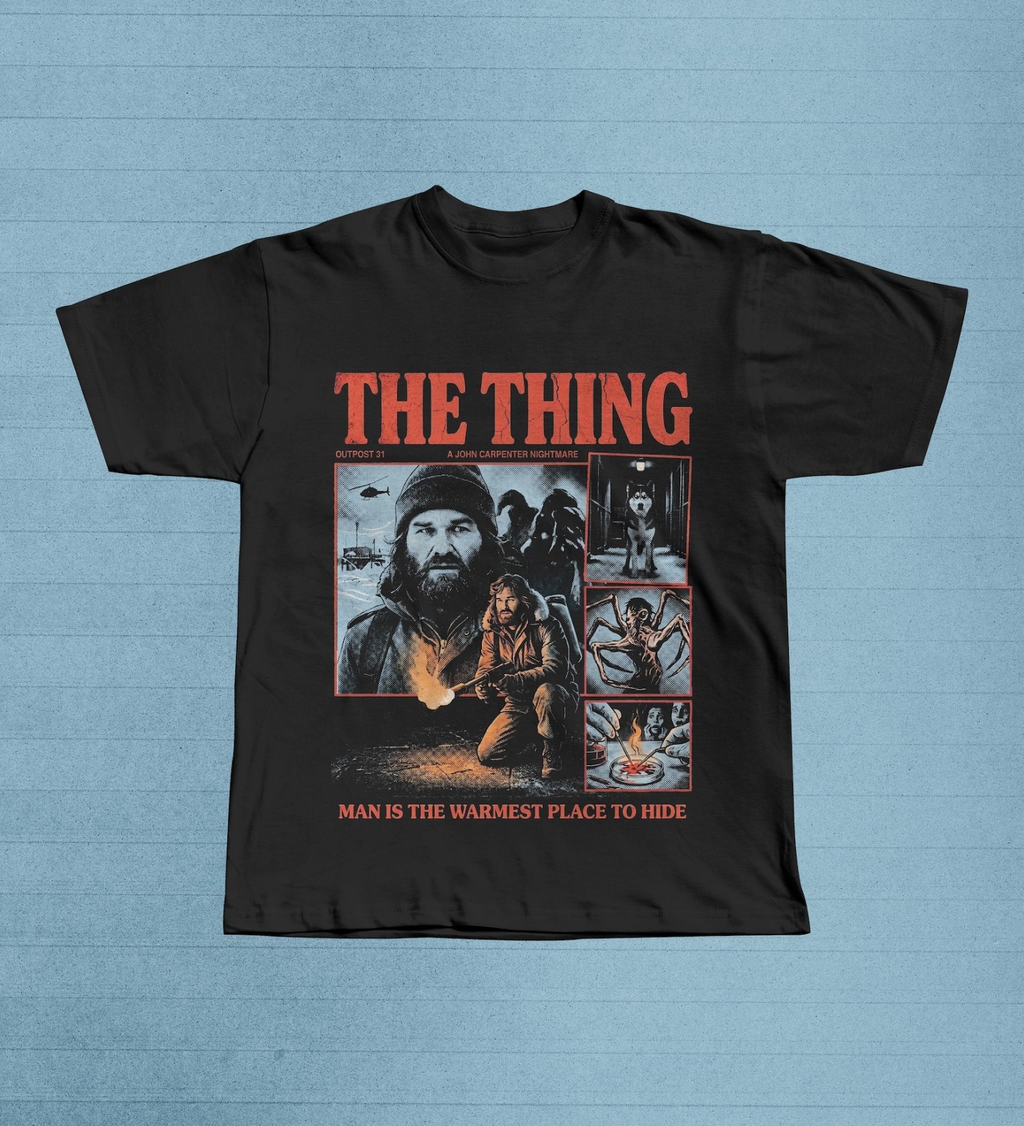 The Thing Movie Shirt, 80s Sci Fi Horror Tee, MacReady Film Lover Gift