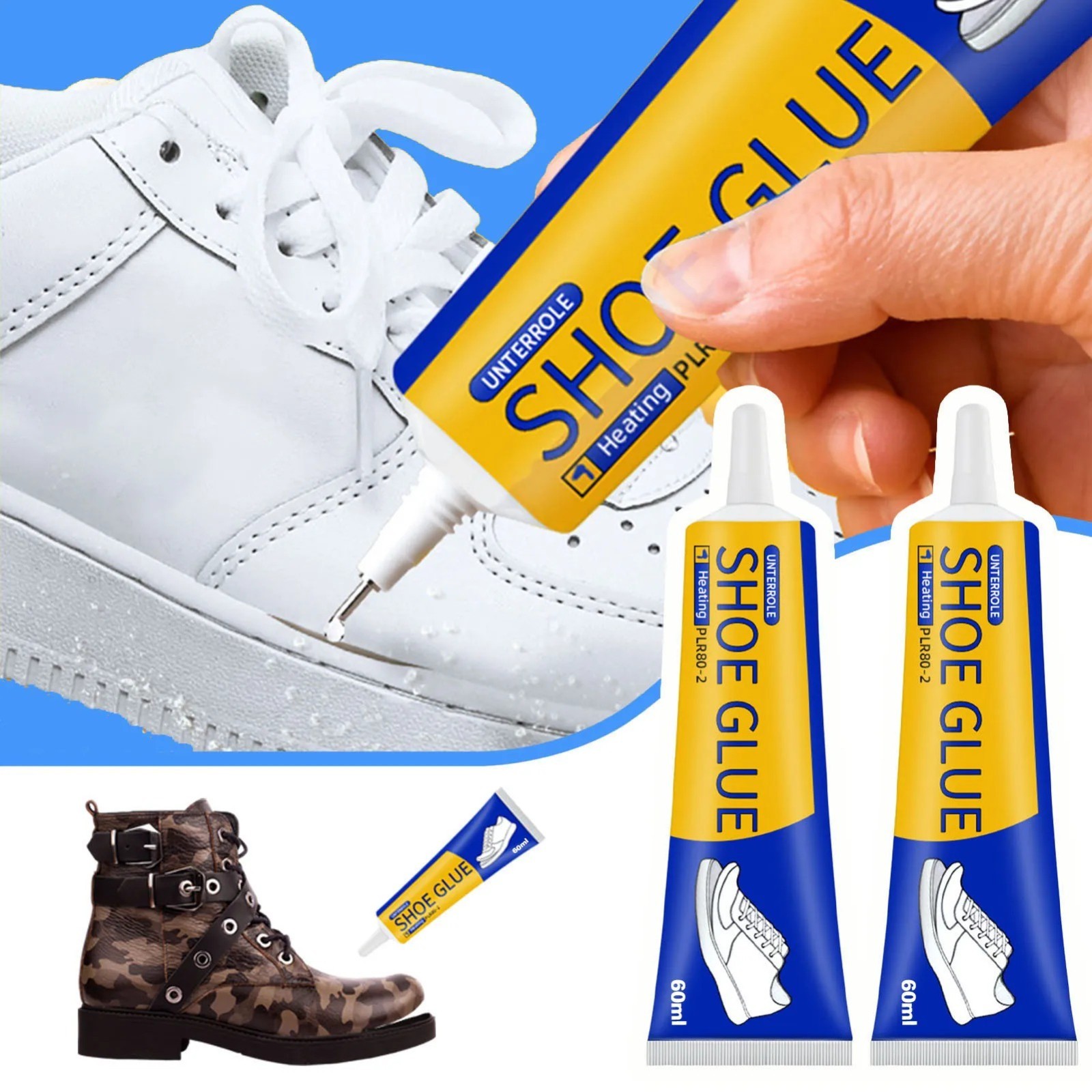 Super Strong Shoe Repair Glue Waterproof Adhesive for Sneakers Boots Leather USA