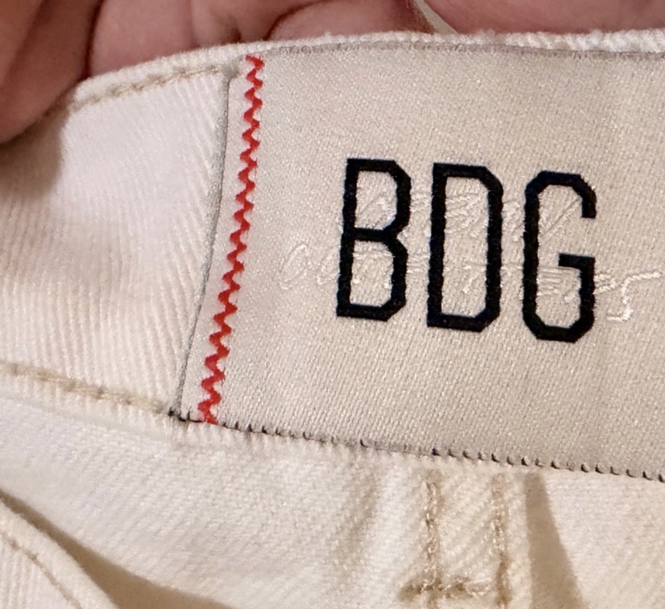 BDG Women’s White Solid Denim Wide-Leg Jeans Button Fly 5-Pocket Pockets