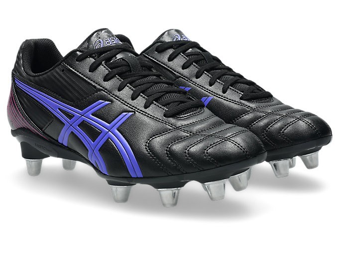 ASICS LETHAL TACKLE 1111A263 002 Black Cobalt Burst Rugby Cleats