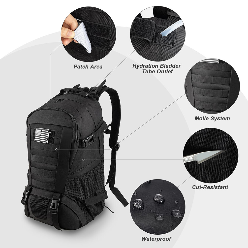 Outdoor Military Tactical Backpack Waterproof Rucksack Camping Hiking Bag