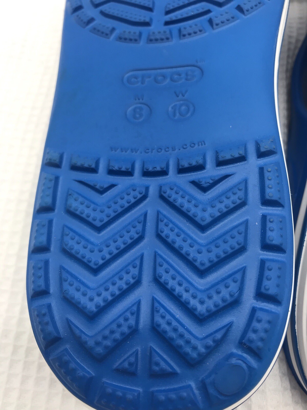 Crocs Bayaband Flip Flops Sandals Sz Mens 8 Womens 10 Robin Blue Lightweight