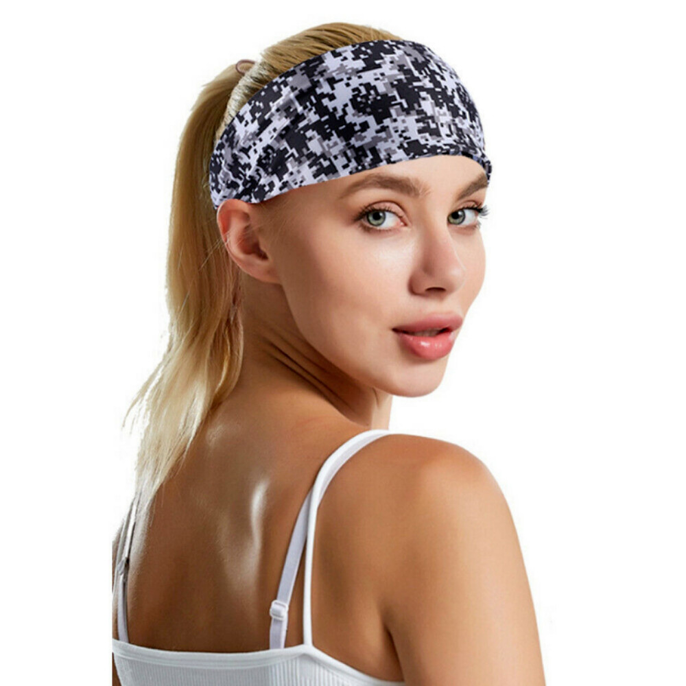 Stretch Sweatband Wide Headband Yoga Gym Run Head Wrap Head Band for Women Gift