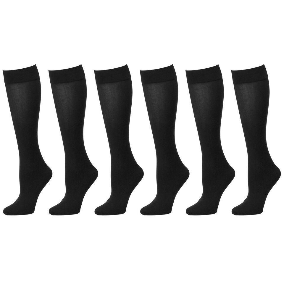 3-12 Pairs Women Trouser socks stretchy Knee High Soft Thin Material size 9-11