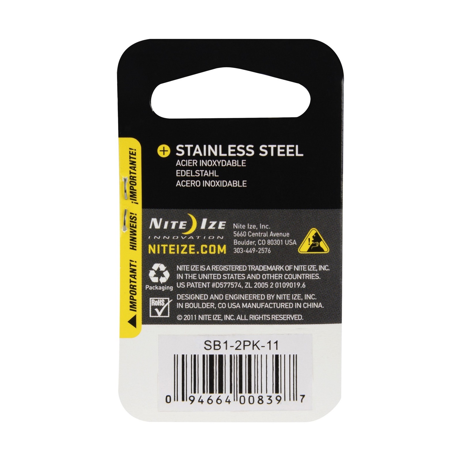 Nite Ize 2-Pack S-Biner Stainless Steel Dual Carabiner #1 – Stainless (2-Pack)