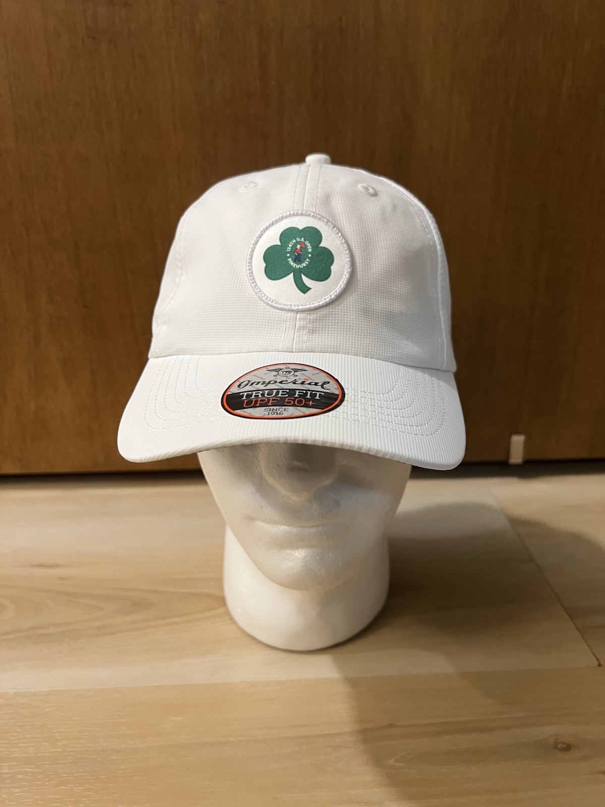 Imperial White 124th US Open Pinehurst Clover True Fit UPF 50+ Golf Hat Womens