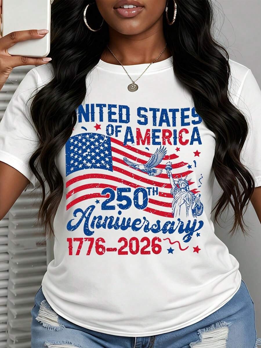 United States Of America 250th Anniversary 1776 2026 Patriotic T-Shirt