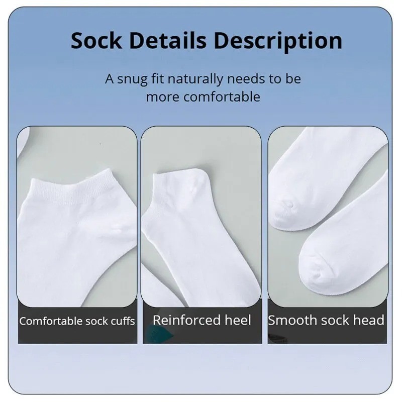 10Pack Men/Women Cotton Bamboo Socks No Show Ankle Low Cut Sport Nonslip Breathe