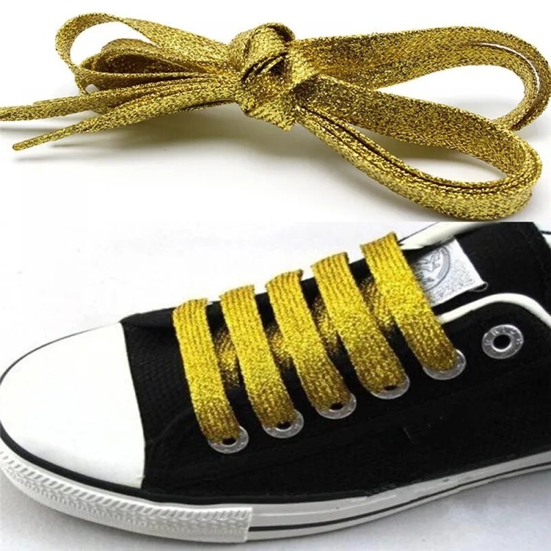 1 Pair Colorful Laces Multicolor Gradient Print Flat Canvas Shoe Lace Shoes 47″