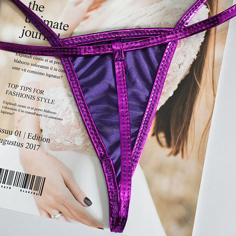 Set Of 5 Womens Sexy G string Thong Panties High Leg T back Underwear Lingeries