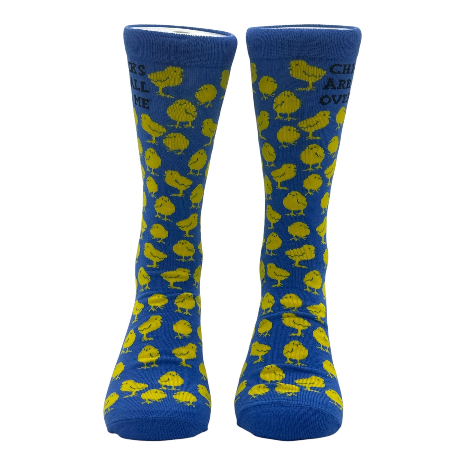 Chicks Are All Over Me Socks Funny Sarcastic Graphic Novelty Footwear for Men
