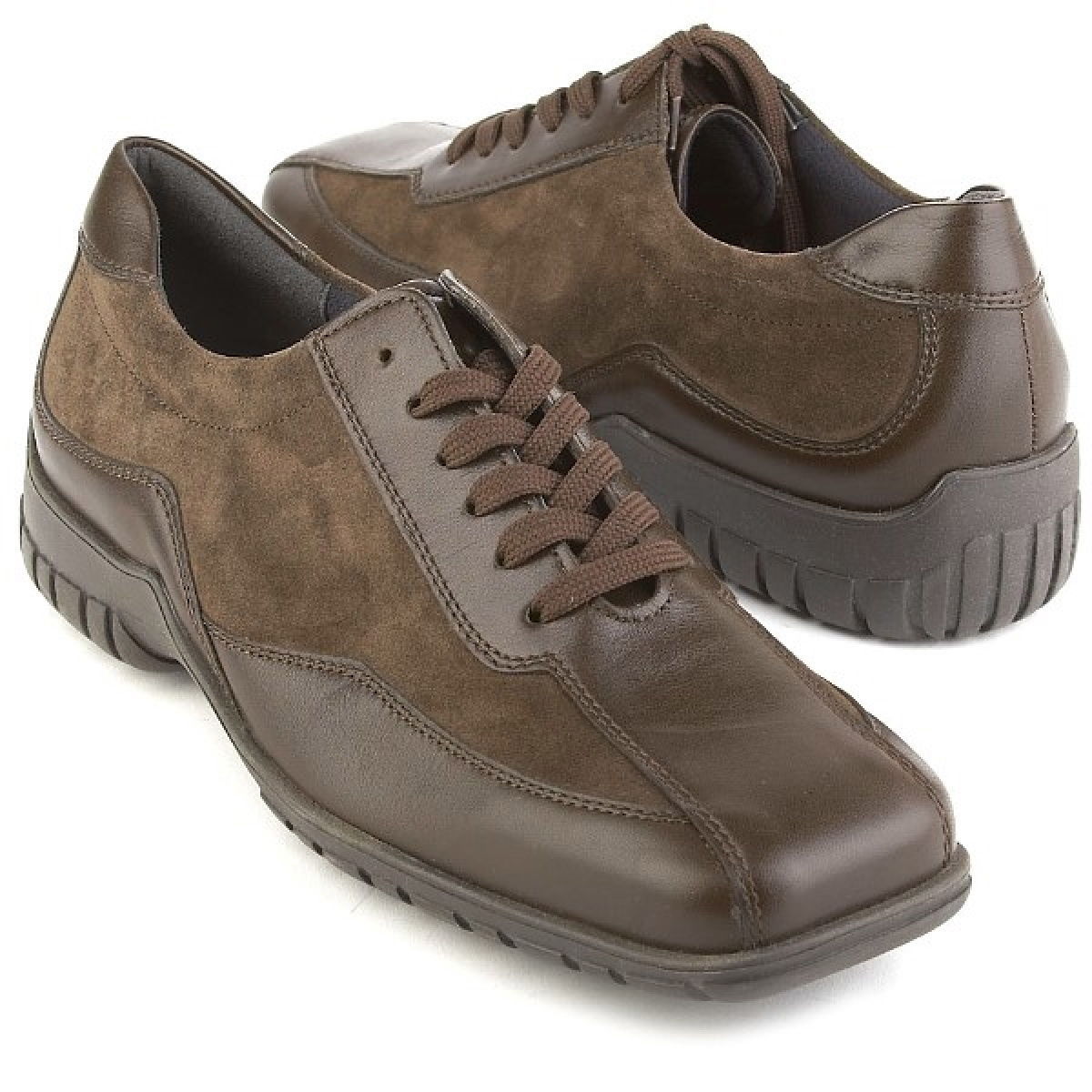 Theresia M. Leah Brown Suede Laced Shoe