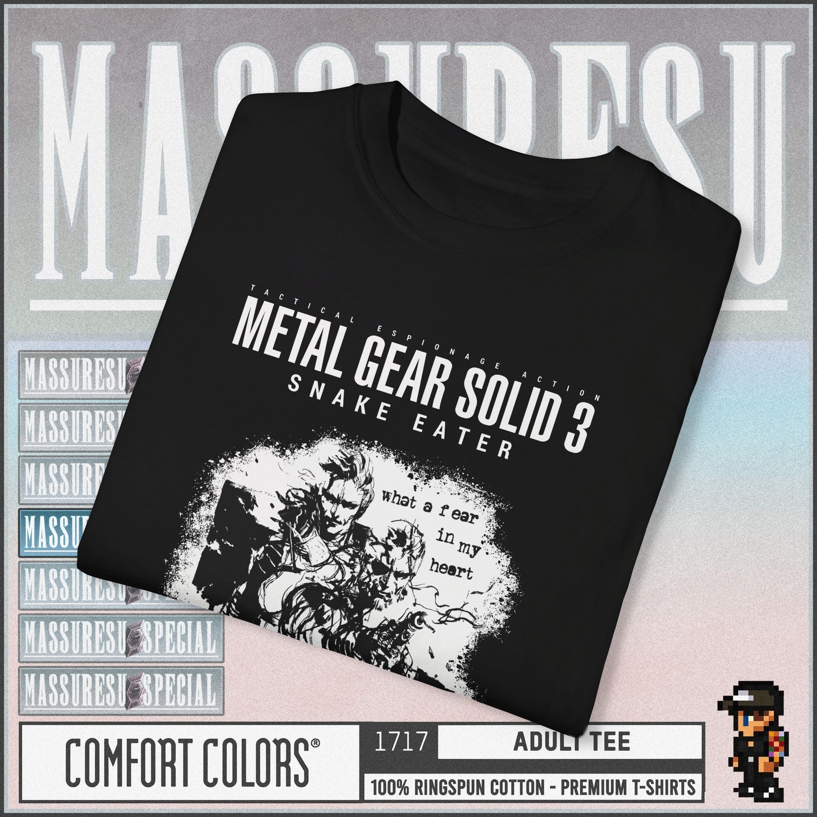 Metal Gear Solid 3: Snake Eater [Two-Tone] Premium T-Shirt – Big Boss Solid PS2