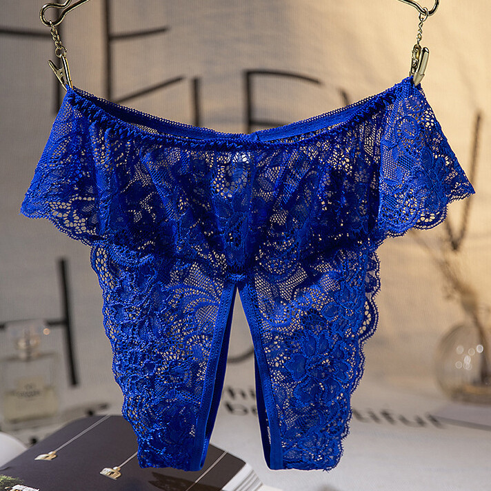 Sexy Womens Lace Panties Briefs Crotchles Ladies Cheeky Underwear Lingerie Thong