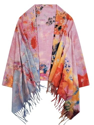 Van Gogh Art Print Scarf for Women Best Gift Soft Warm Cashmere Feel Art 03