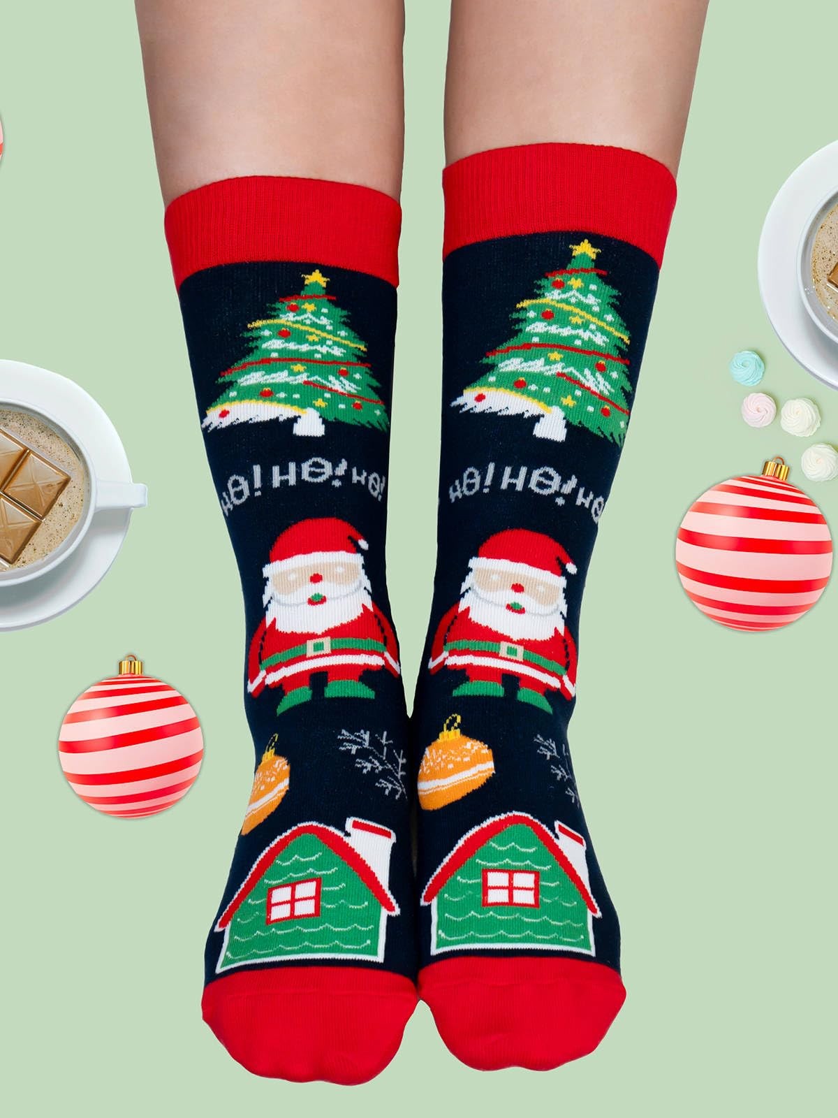 IRISGOD Funny Christmas Socks for Men Women – Novelty Xmas Gifts – Cool