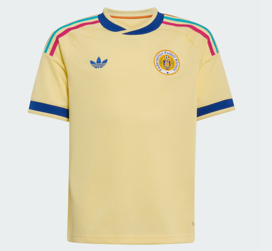 Curacao Fifa 2026 Away Jersey Yellow Blue Wave Kids Size XS-XL 100% Authentic