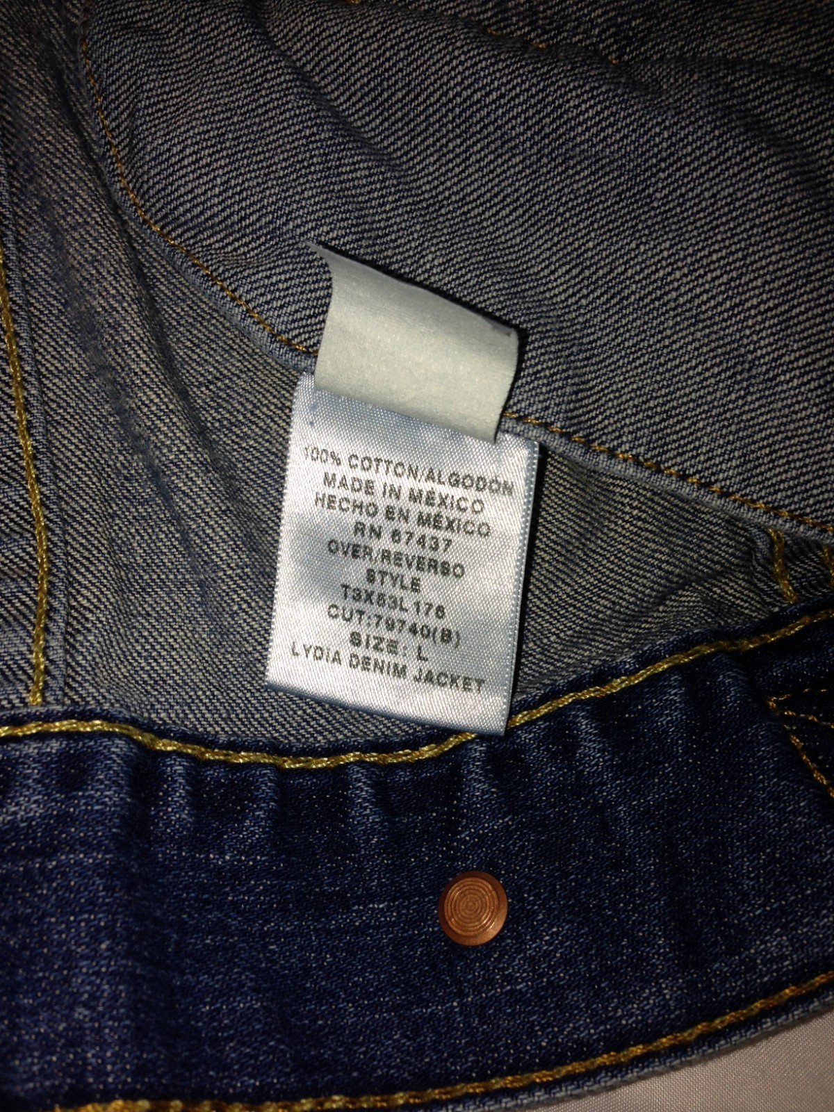 Vintage Polo Ralph Lauren Jeans Co Blue Denim Jacket (Size L)