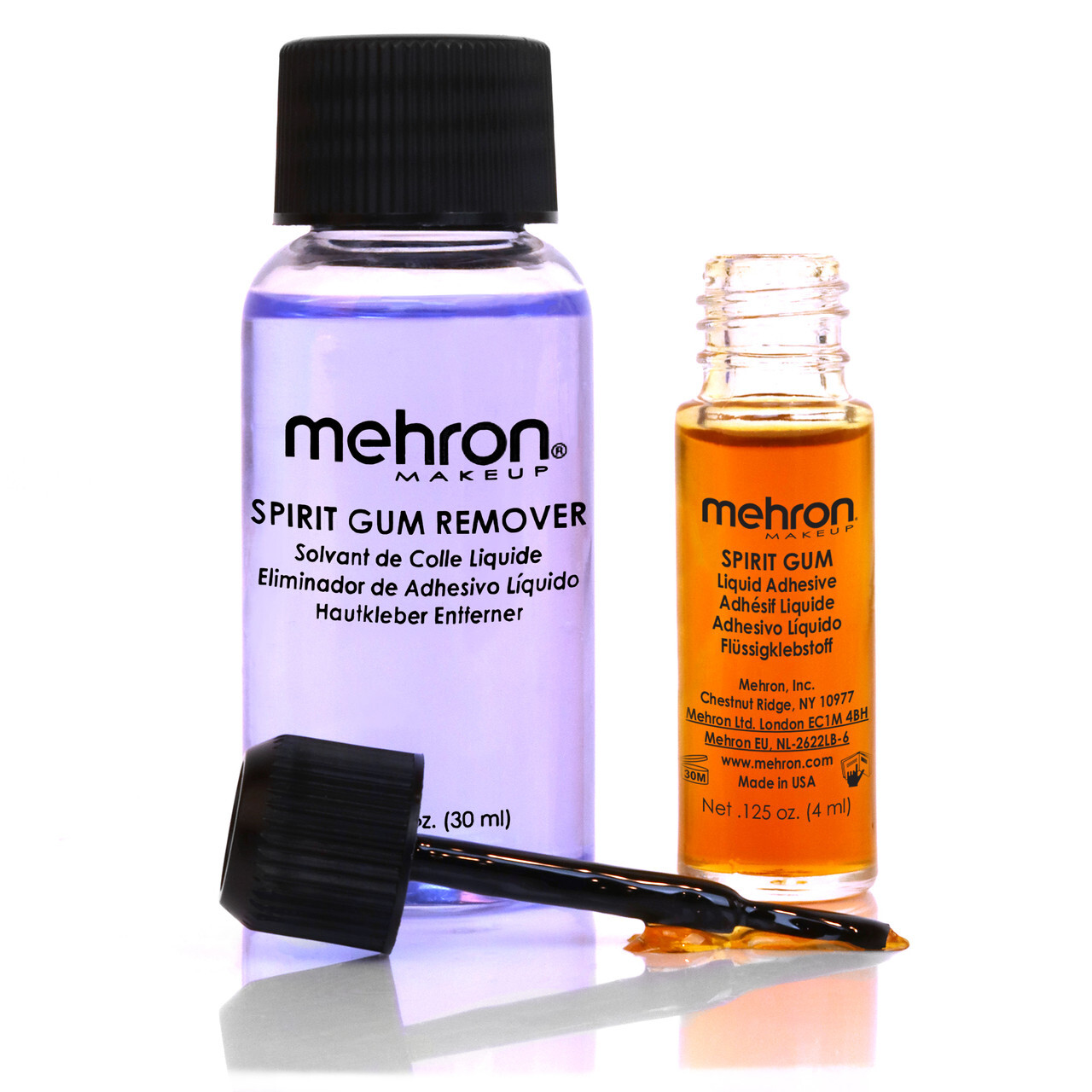 Spirit Gum with Remover Stage Theatrical Mehron Makeup Adhesive Kit New