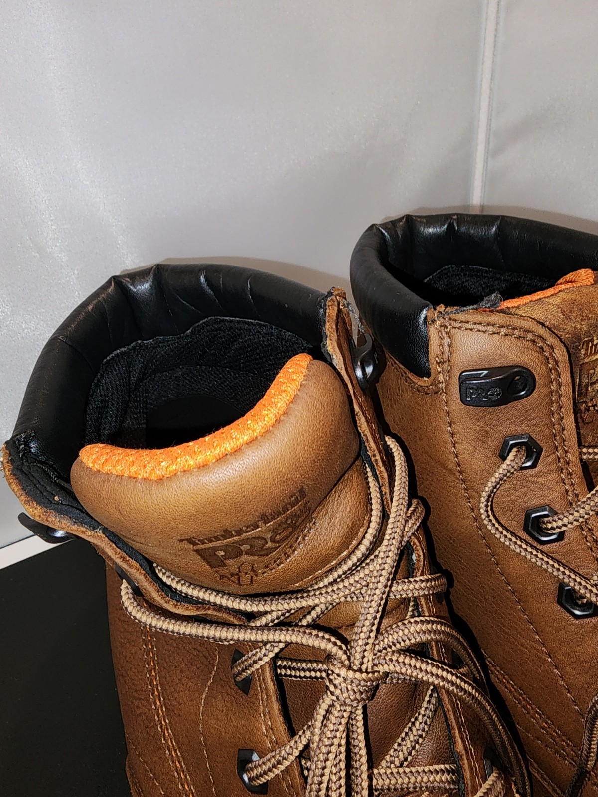 TIMBERLAND PRO Mens 12W 6″ WATERPROOF SOFT TOE WORK BOOT Wide TB0A1KRQ214 BROWN