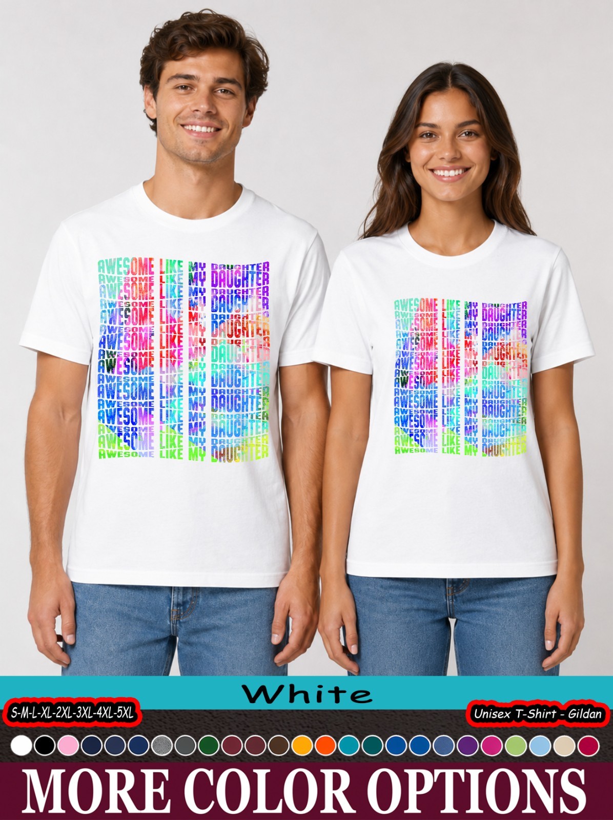 Awesome Like My Daughter Shirt, Proud Dad Father’s Day Gift T-Shirt
