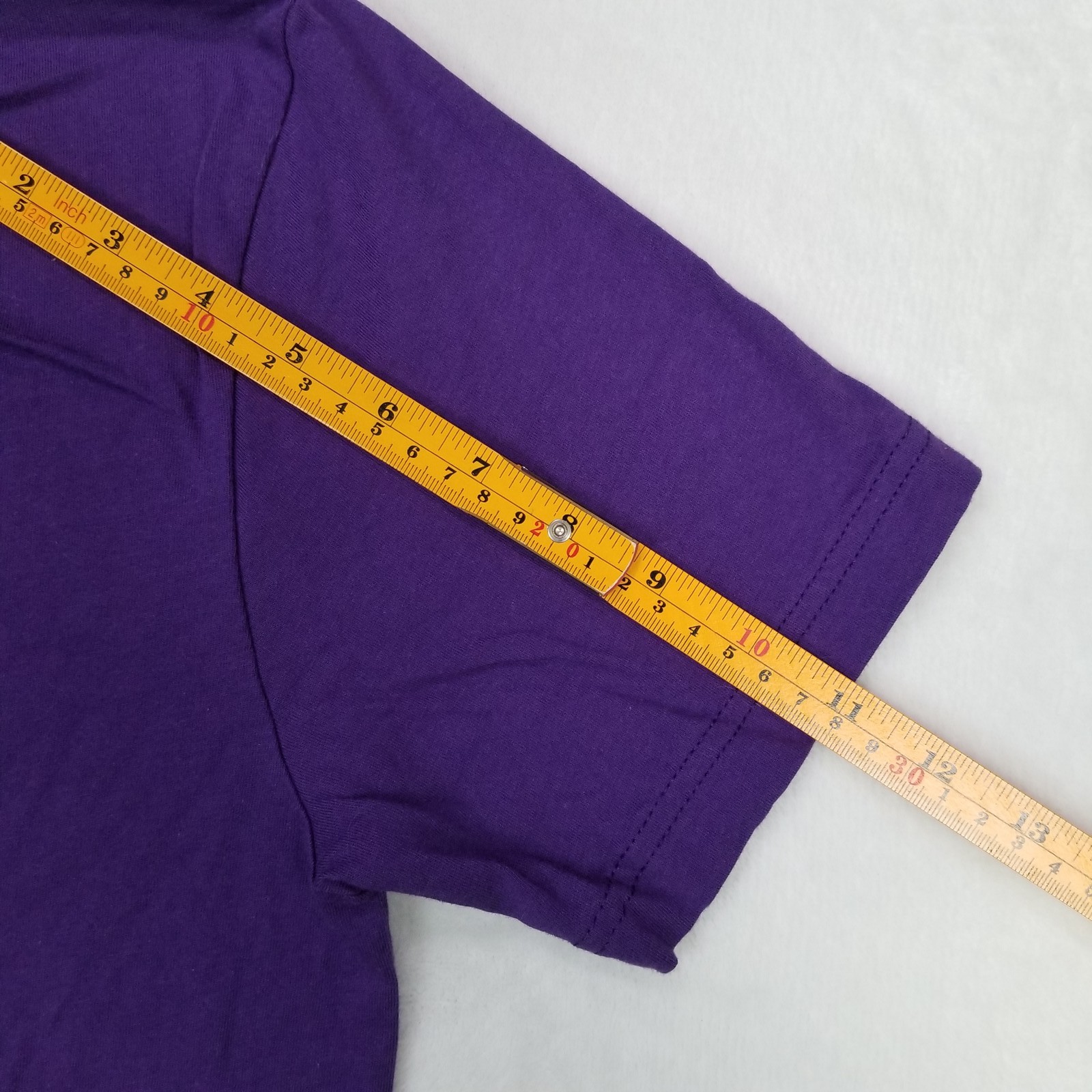 Bella + Canvas Mens Purple Large Classical Roman Statue Bust Graphic Shirt Small