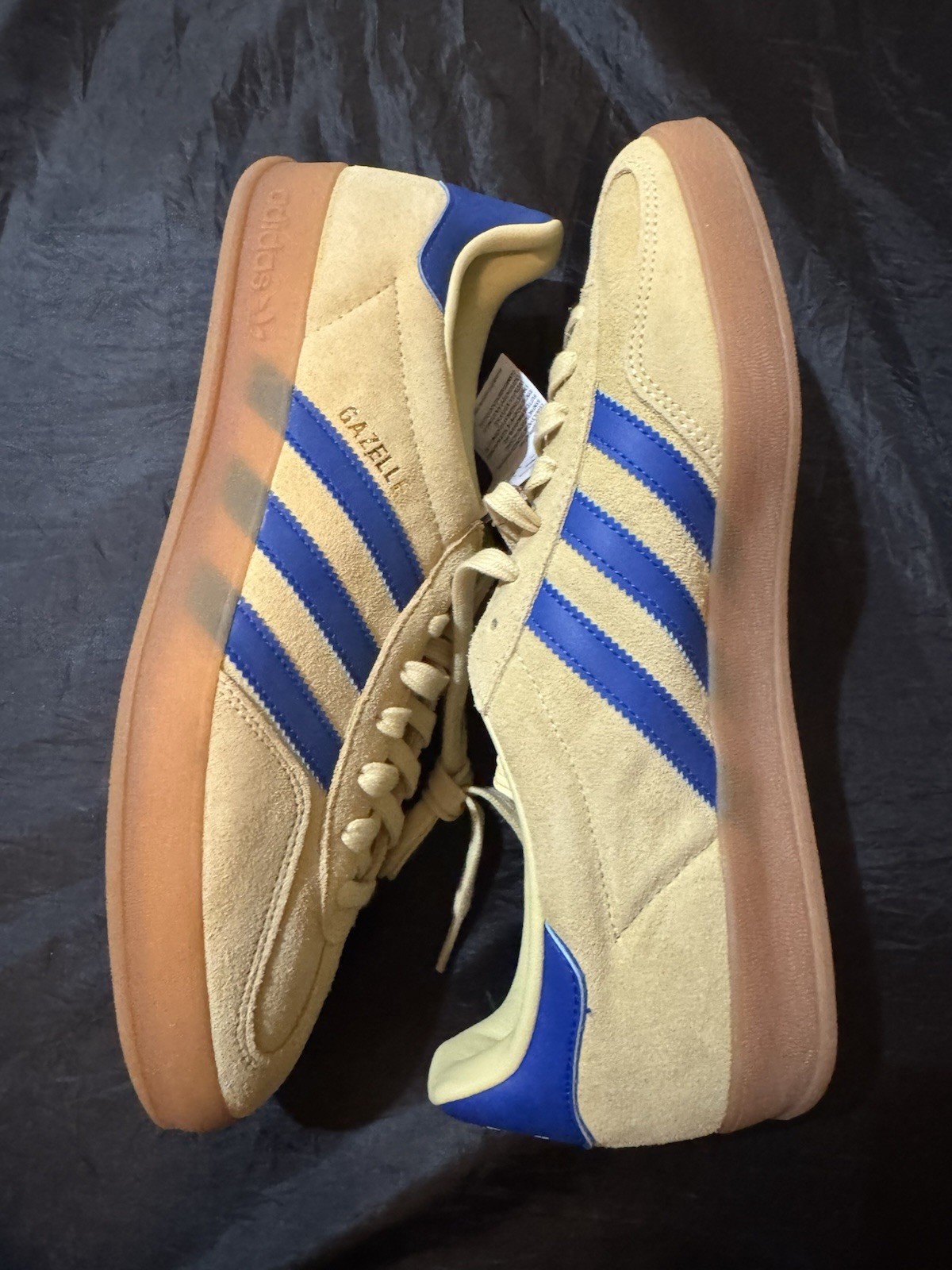 Adidas Men’s Gazelle Indoor Originals Size 11.5 Yellow Royal Blue |JH5406|