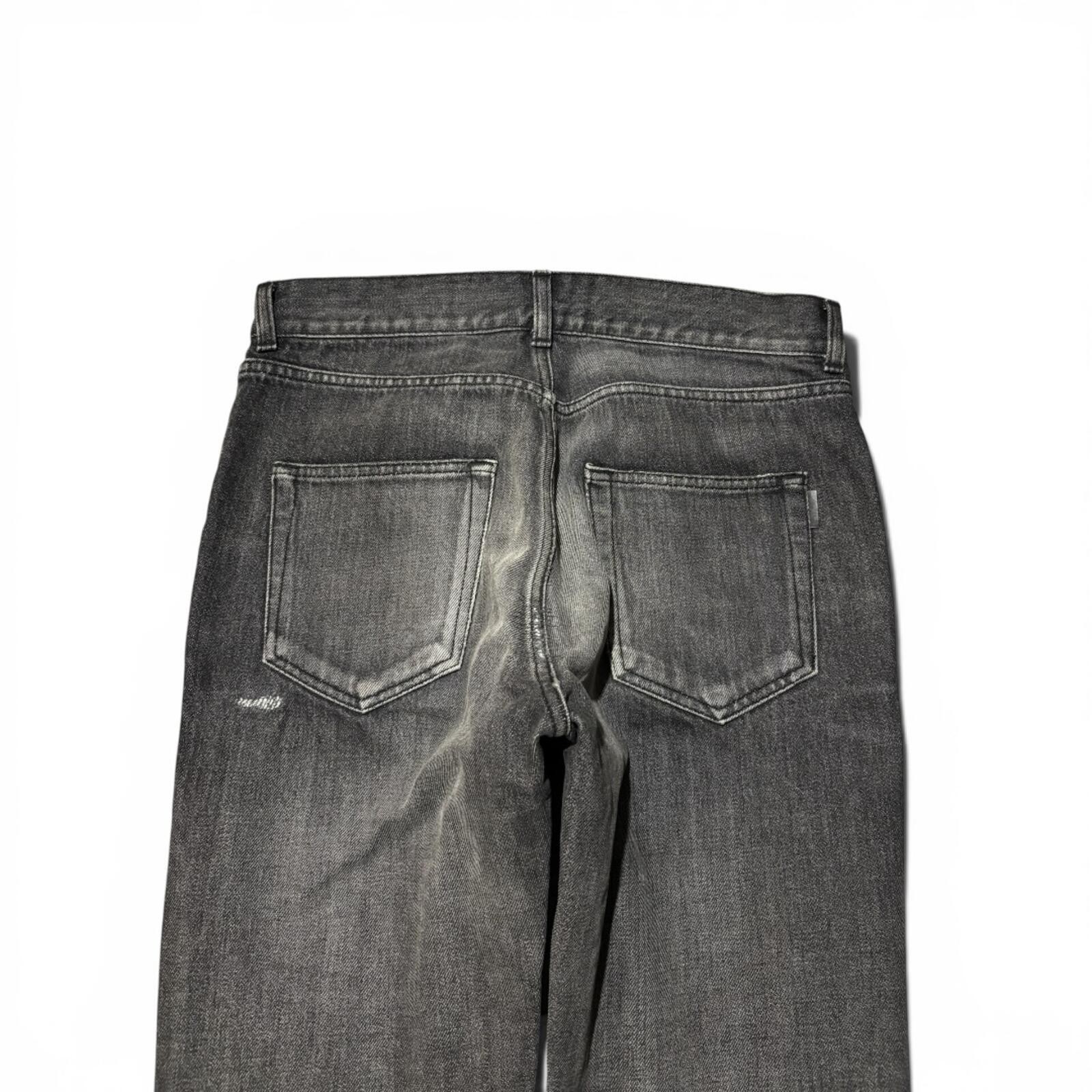 Saint Laurent Paris D02 Black Washed Denim Jeans