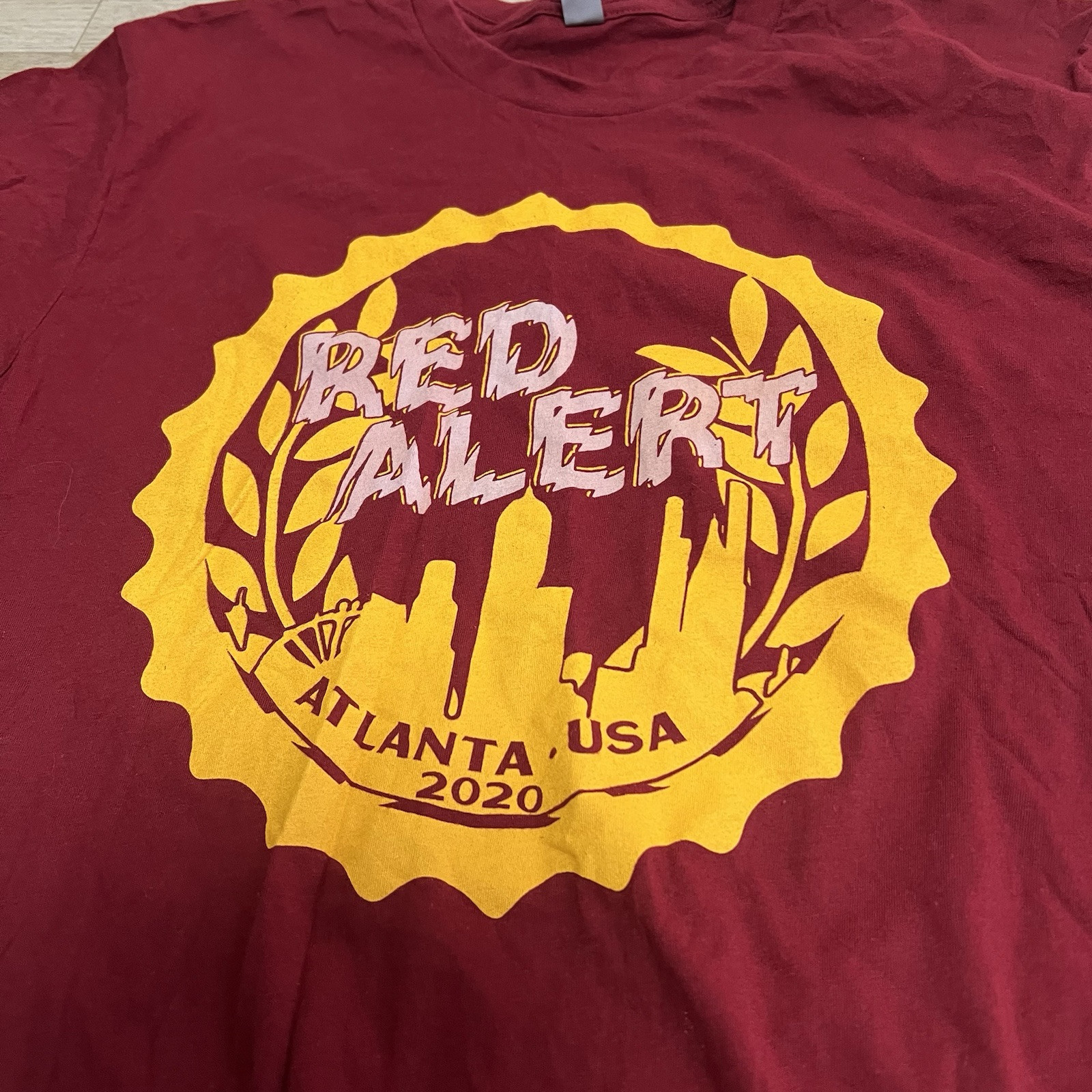 Red Alert English Punk Band Mens Sz Small Shirt Atlanta 2020 Blitz GBH Sham69