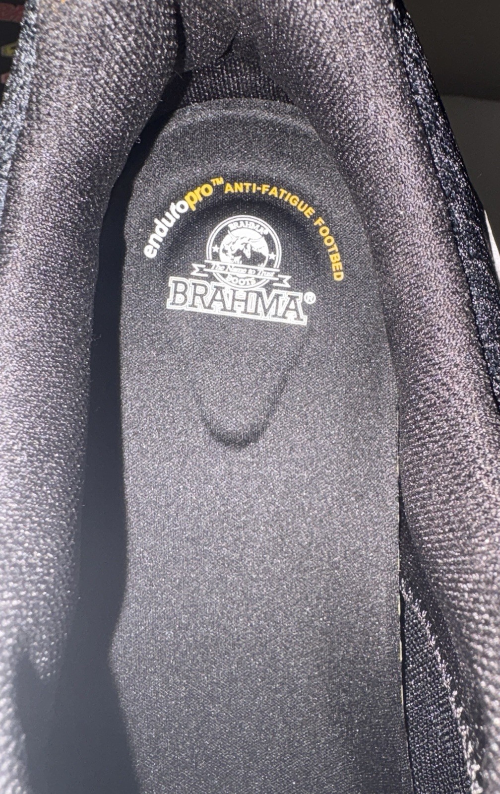 BRAHMA Truss men’s shoes, steel toe, oil and slip resistant, black w-green trim
