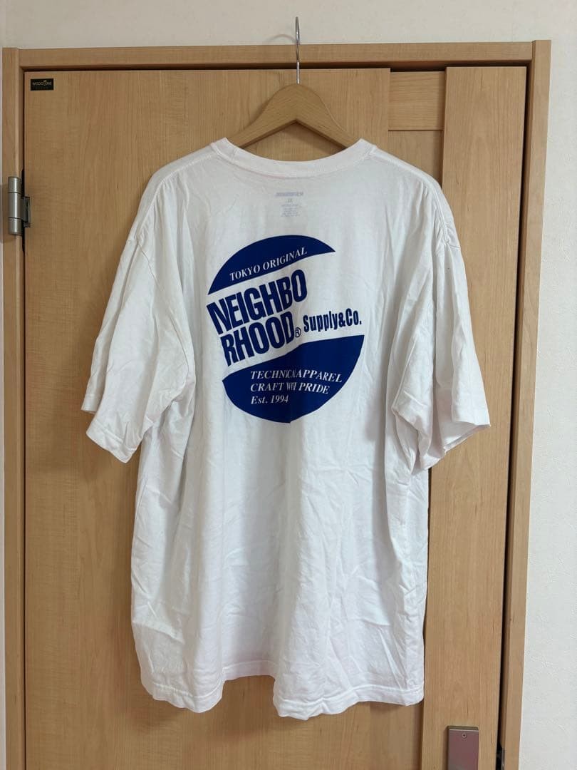 NEIGHBORHOOD White T-Shirt XL Tee Graphic Logo Harajuku Japan Streetwear Cargo